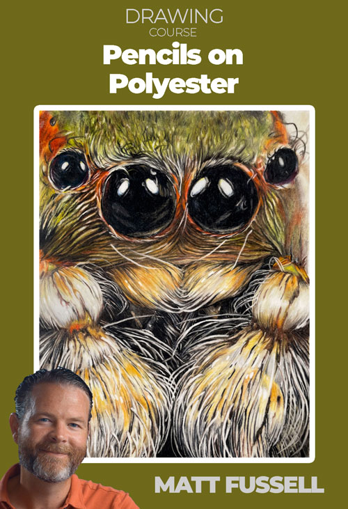 Pencils on Polyester - A Different Way to Colored Pencil