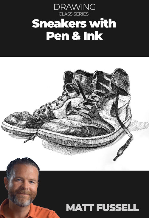 Sneakers with Pen and Ink