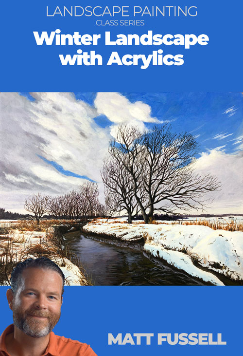 Winter Landscape with Acrylics