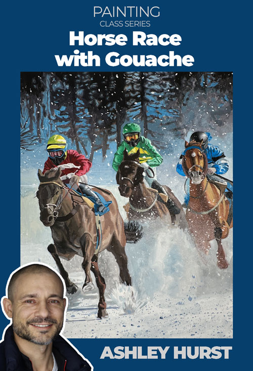 Horse Race with Gouache Class