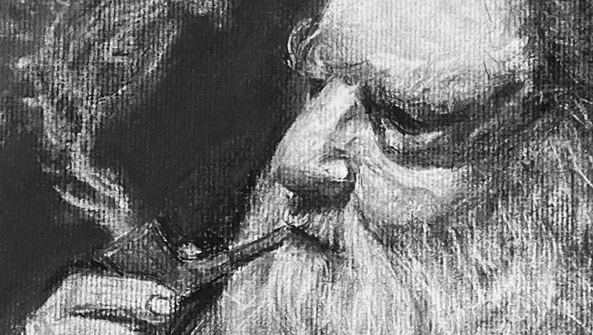 Charcoal Portrait Drawing critique
