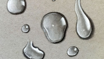 Painting Realistic Water Drops Tutorial