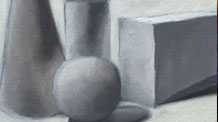 How to paint basic forms with oils