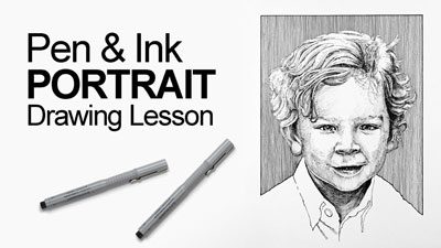 Pen and Ink Portrait