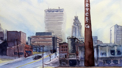 Watercolor Cityscape Lesson Part 1