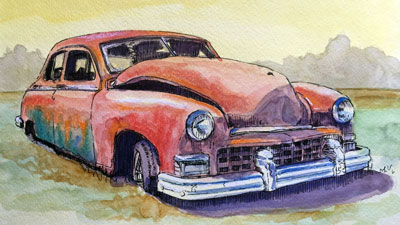 Mixing media with watercolor part 1